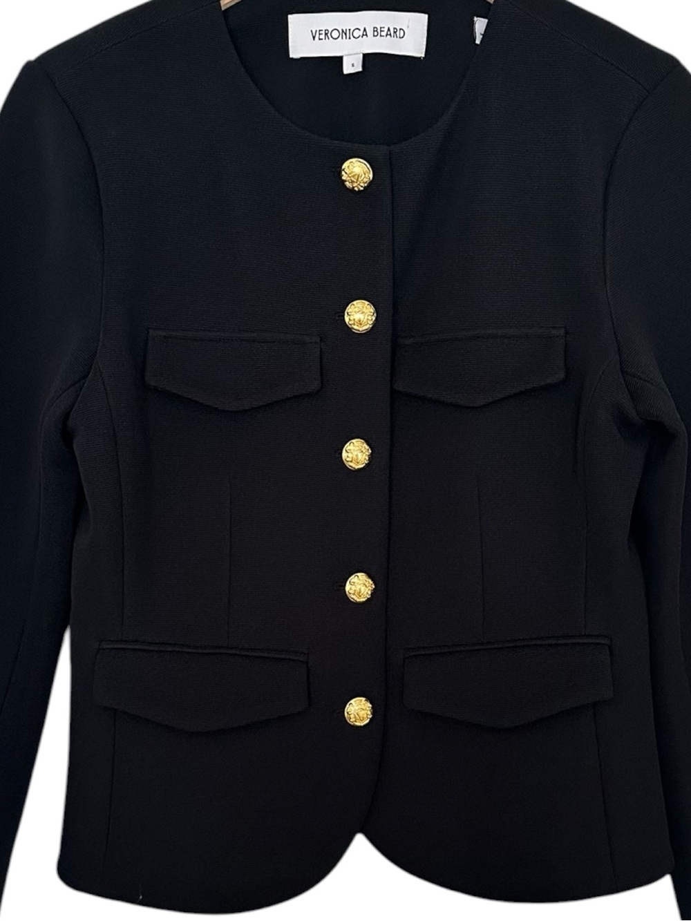 Veronica Beard Kensington Knit Jacket In Black Size S - Picture 6 of 15
